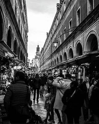 Visitors In Venice Print