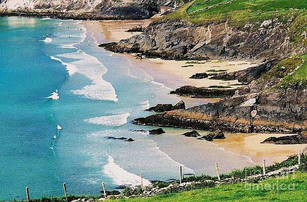 Waves Coming Ashore At Sybil Point Ireland Vision # 1 Print