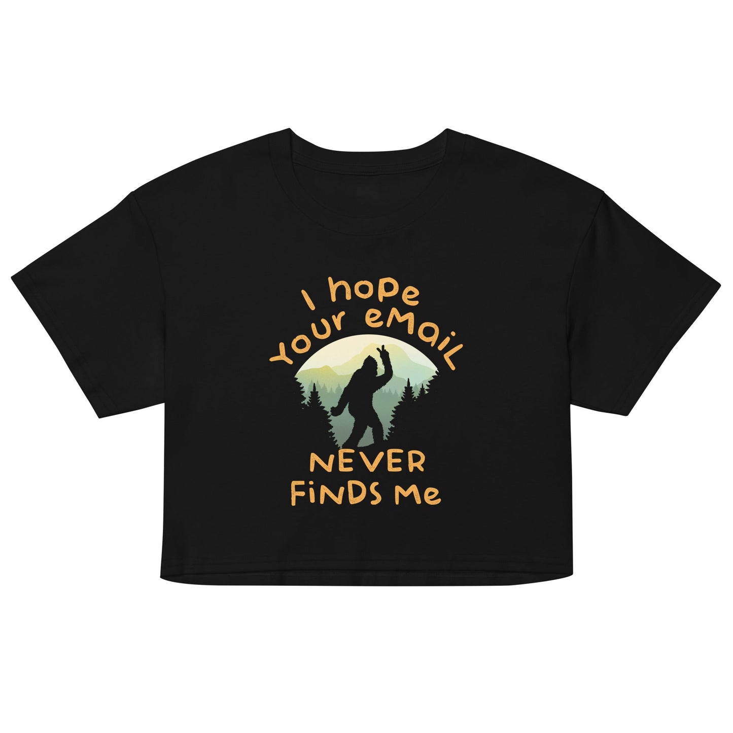 I Hope Your Email Never Finds Me Women's Crop Tee