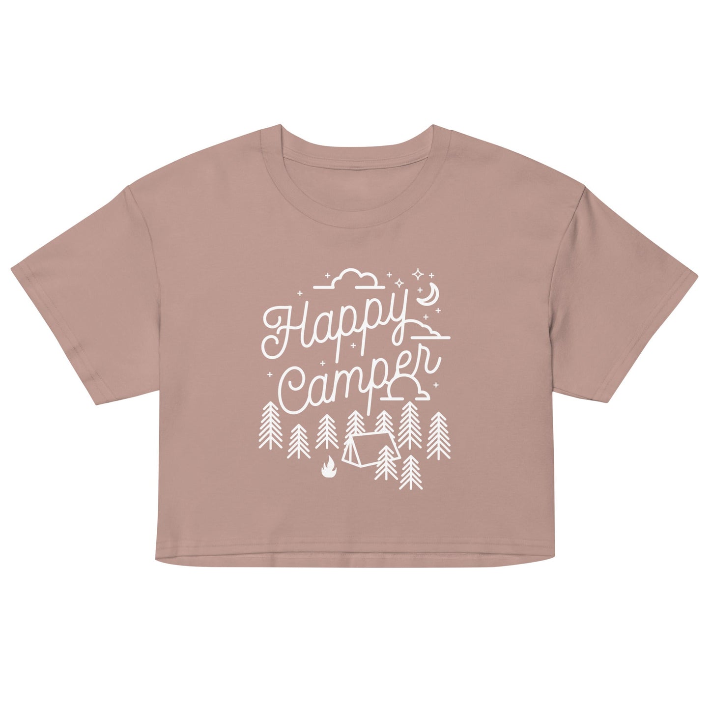 Happy Camper Women's Crop Tee