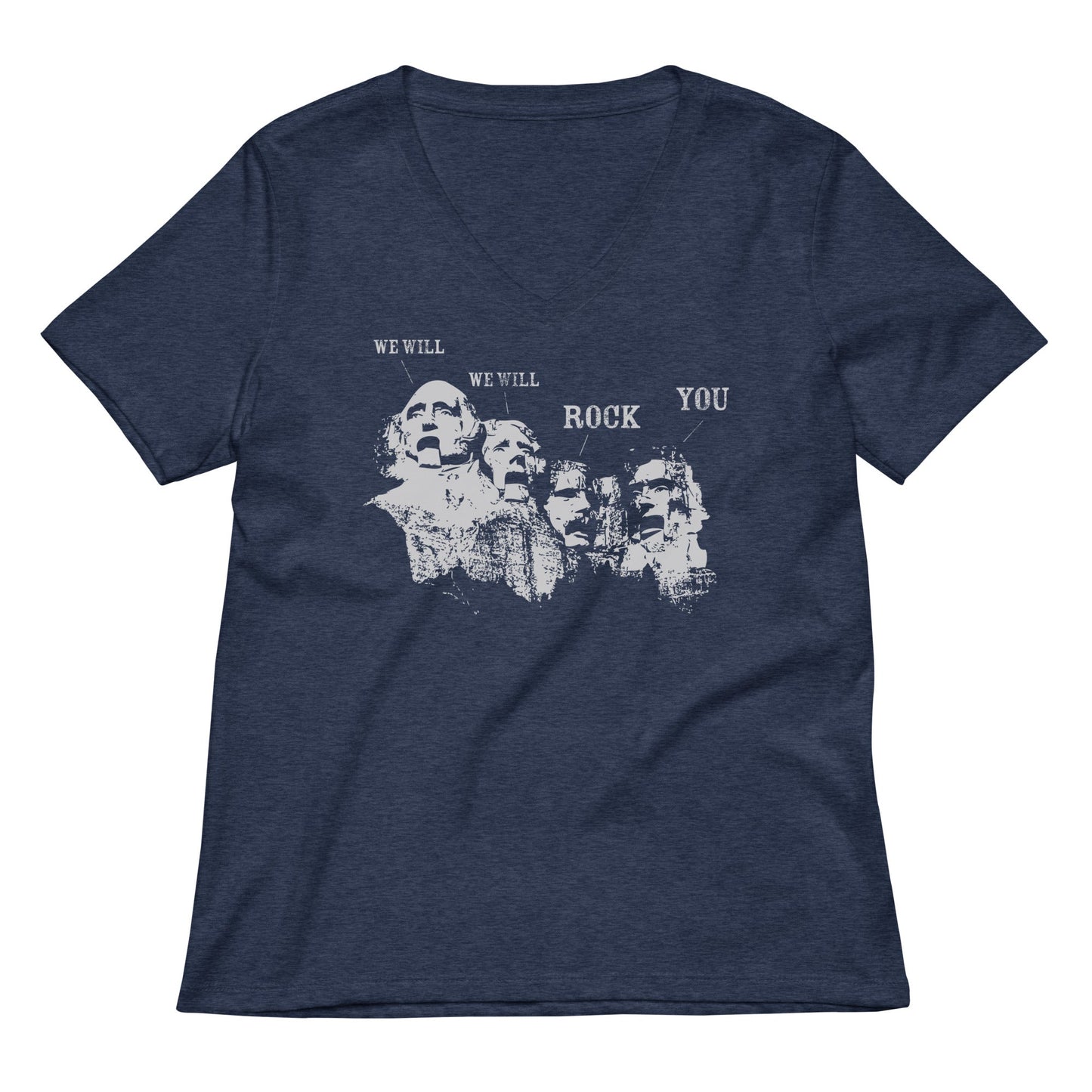 We Will Rock You Women's V-Neck Tee