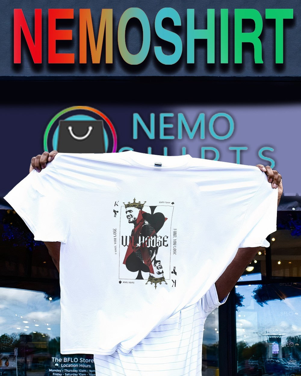 King Karlos Nasar I win you lose shirt