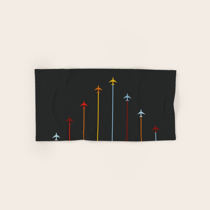 Retro Airplanes 07 Bath Towel Gallery Image 1