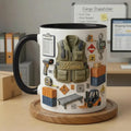 3D Embossed Accent Mug - Personalized Cargo Dispatcher & Freight Control Coffee Cup