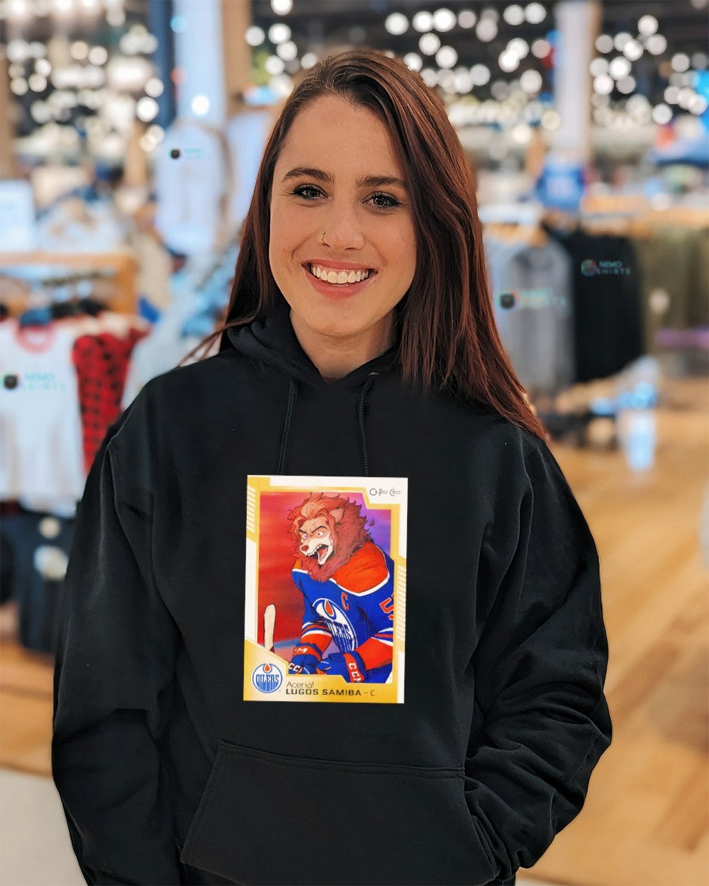 Lugos Samiba Edmonton Oilers shirt