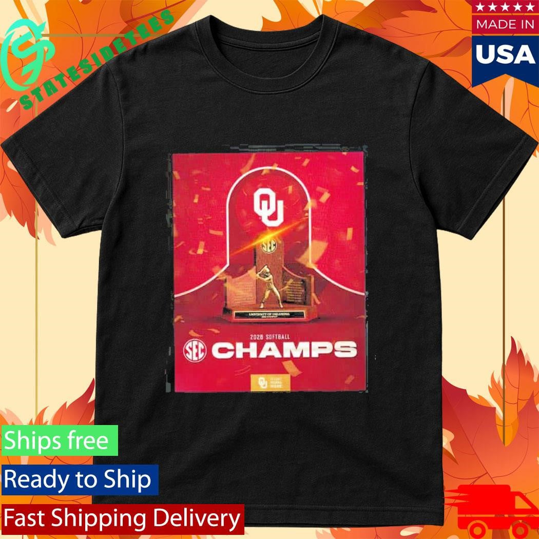 2026 Softball Champions Oklahoma Sooners 2026 SEC Regular Season Champions T-Shirt