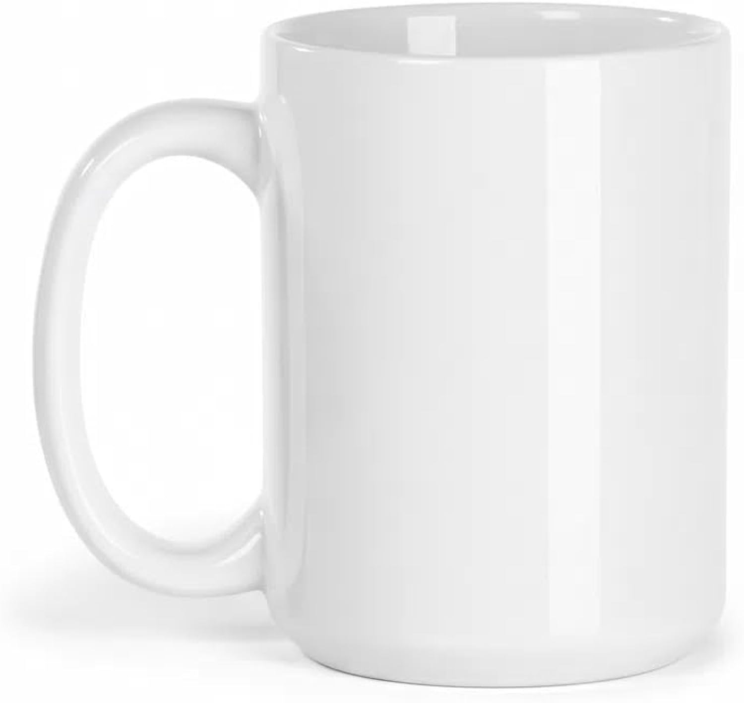 Sublimation Mug 15 oz, Sublimation Blanks, Ceramic Coffee Cup, White Cups for DIY Sublimation Printing, Painting and Personalized Gifts, 1 Pack