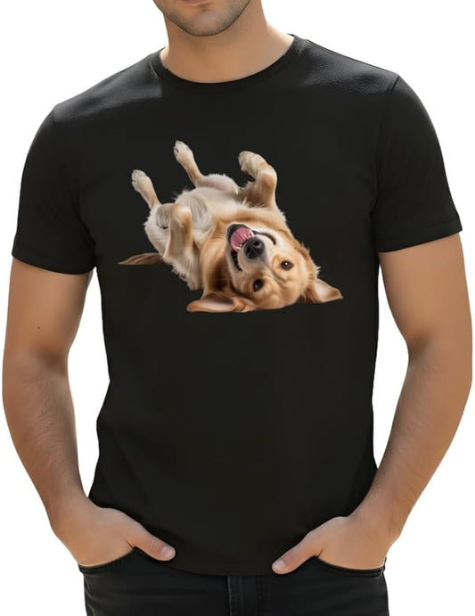 Unisex Funny Dog T-Shirt Playful Puppy Graphic Tee for Pet Lovers