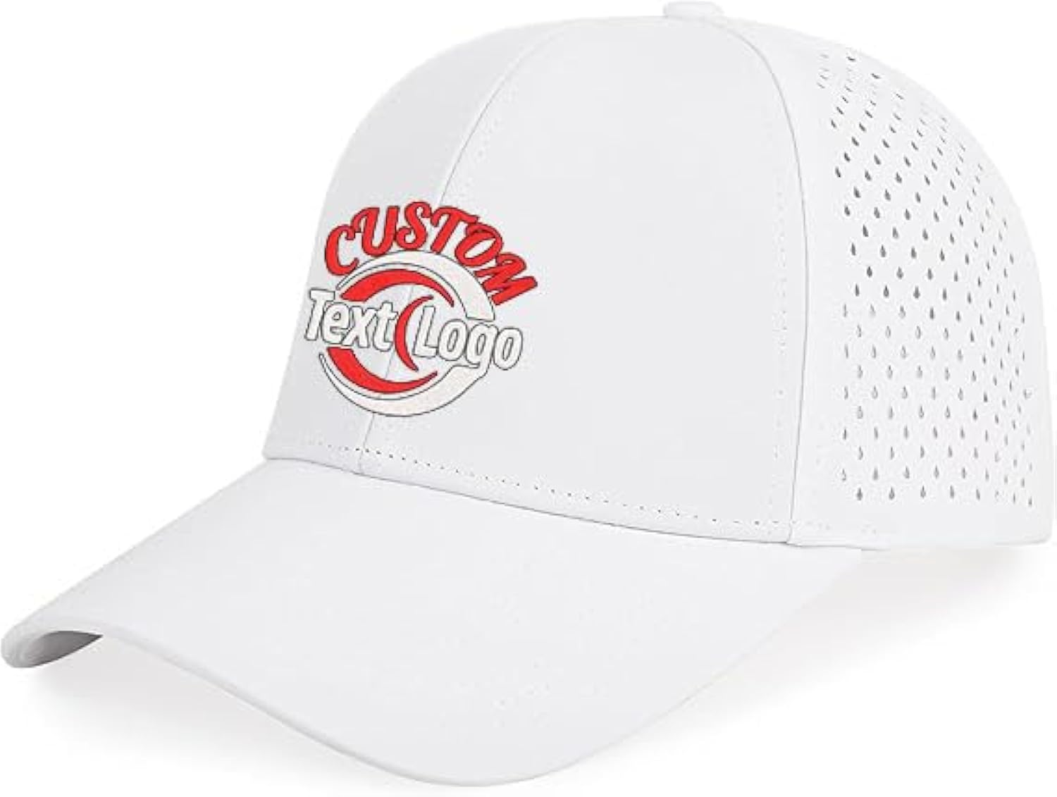 Custom Logo UPF 50+ Performance Water Resistant Baseball Cap Breathable Hat Golf Running Boat Hiking Men Women