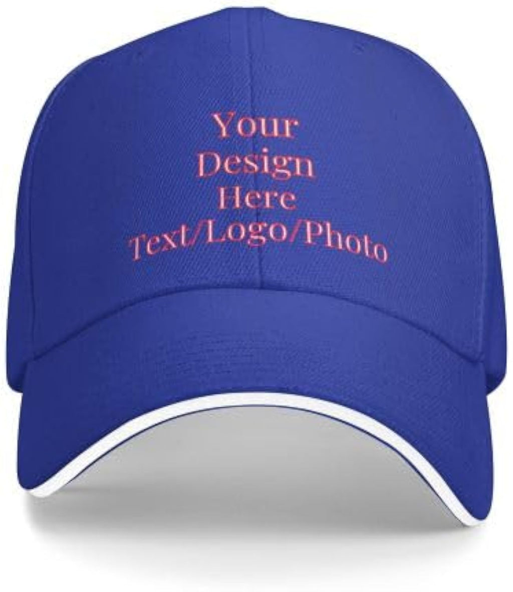 Custom Baseball Cap Design Your Own Hats Custom Hats Logo Personalized Baseball Cap Blue