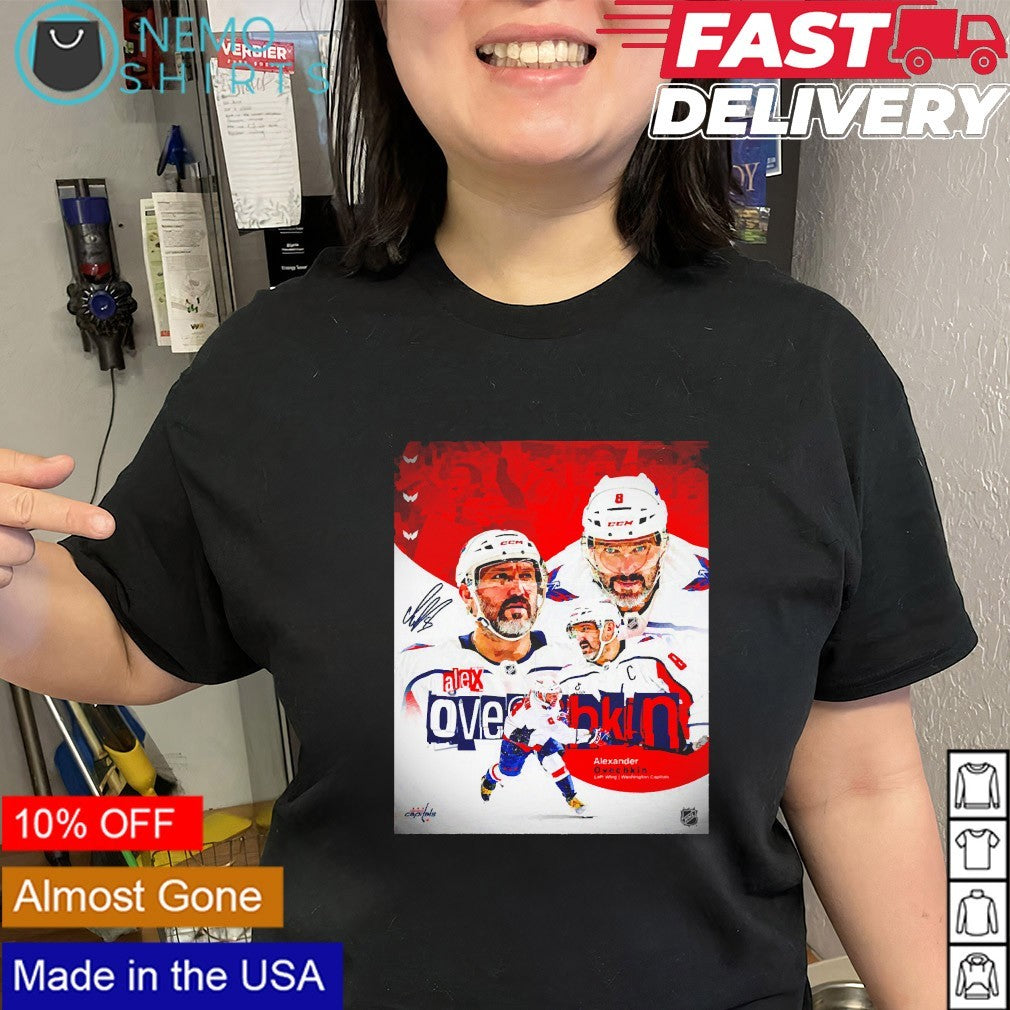 Alex Ovechkin Washington Capitals national hockey league signature shirt