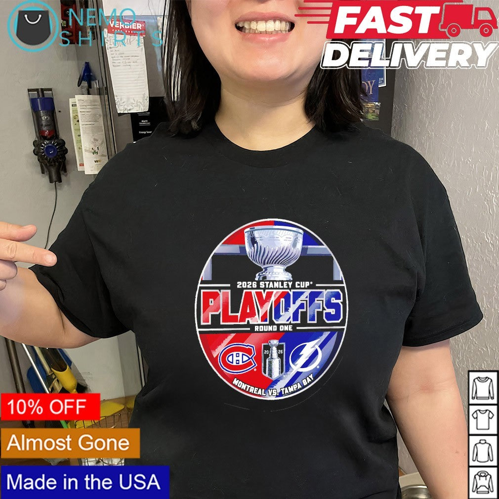 Montreal Canadiens vs Tampa Bay Lightning 2026 Stanley Cup Playoffs round 1 matchup shirt