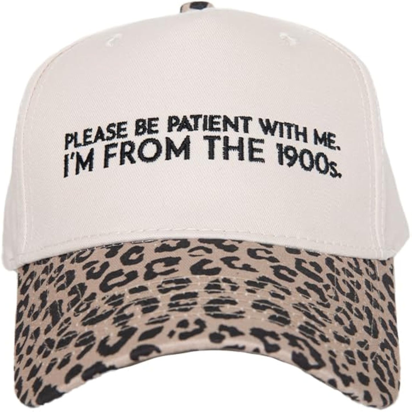 Please Be Patient with Me I'm from The 1900s Vintage Hat - Womens Trucker Hat - Embroidered Two-Toned Baseball Cap