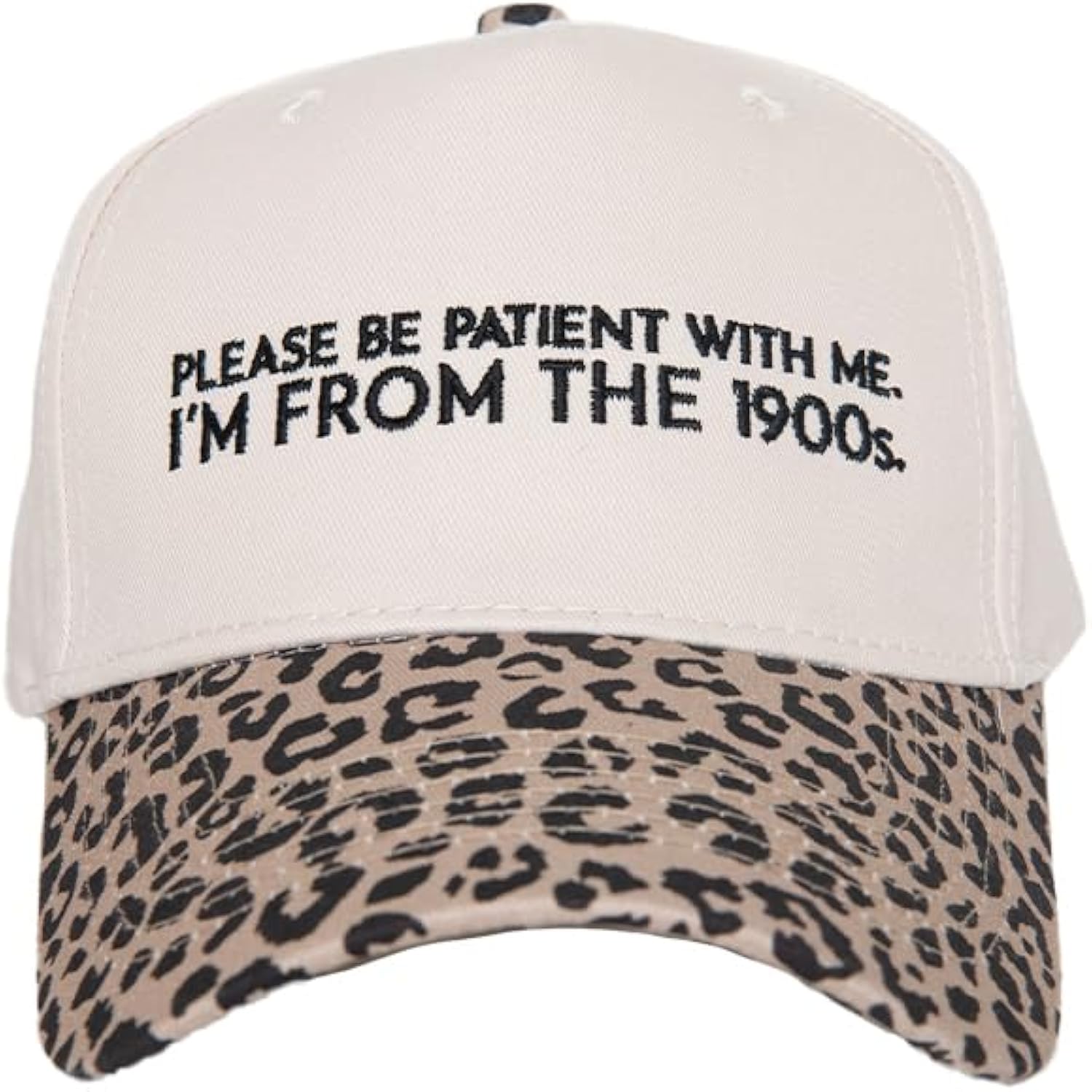 Please Be Patient with Me I'm from The 1900s Vintage Hat - Womens Trucker Hat - Embroidered Two-Toned Baseball Cap