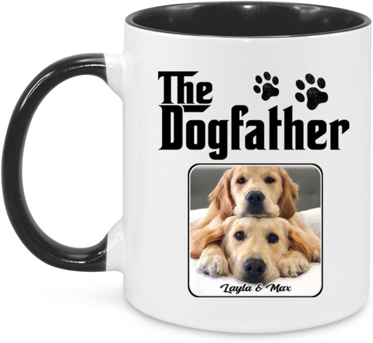 Custom Dog Dad Mug, Personalized Dog Dad Coffee Mug with Photo Pet, Papa Coffee Cup, Gift for Husband, Papa, Daddy, Men, Birthday, Father's Day Gifts, Christmas Style 4