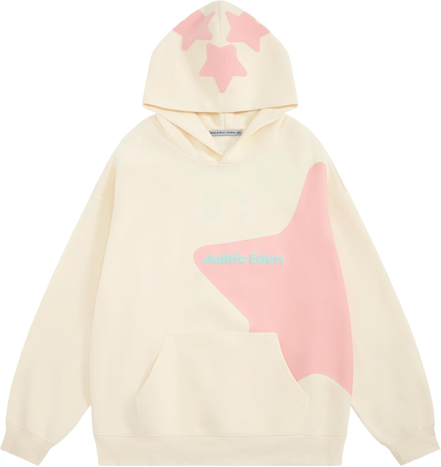 Star Graphic Hoodies Print Hoodie Unisex Oversized Hooded Sweatshirt Long Sleeve Pocket Pullover