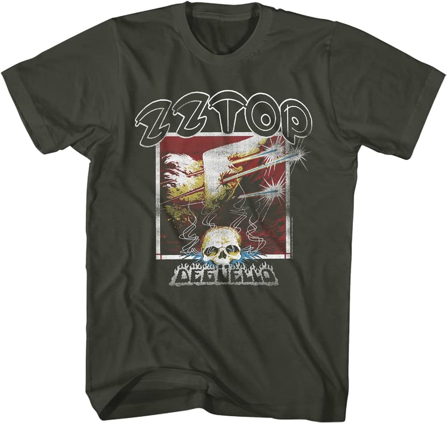 ZZ Top Rock Band Deguello Cover Adult Short Sleeve T-Shirts 70s Music Shirts Cool Graphic Tees