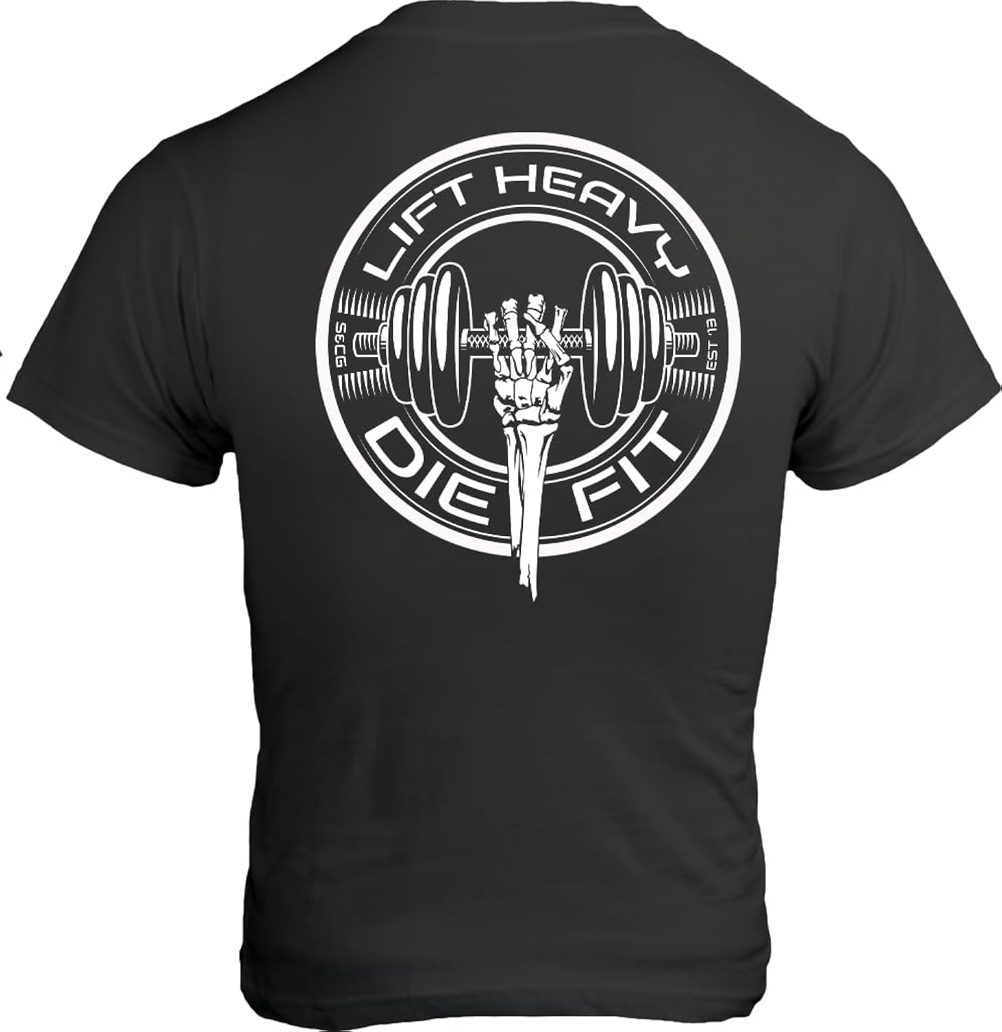 Lift Heavy Die Fit Weightlifting Shirt for Men and Women - Gym Motivational Graphic T-Shirts - Power Lifting Military Tee