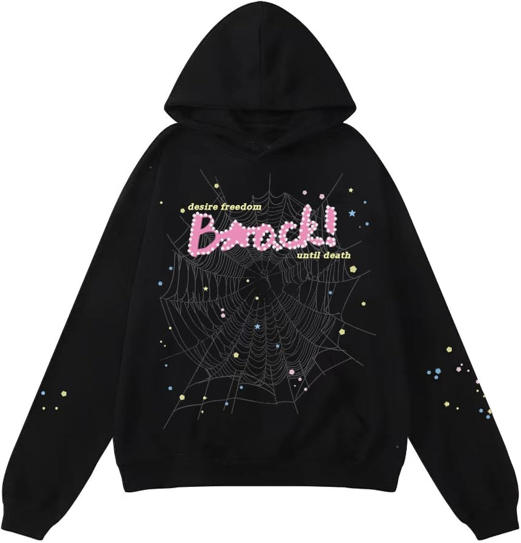 Hip Hop Spider Hoodies Set Y2k Hoodie Tracksuit Pullover Sweatshirt for Women Men Matching Hoodies for Couples