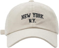 Top Baseball Caps for Women-Men Outdoor Baseball Hats New York Golf Sports Hat Curved-Brim UV Protection