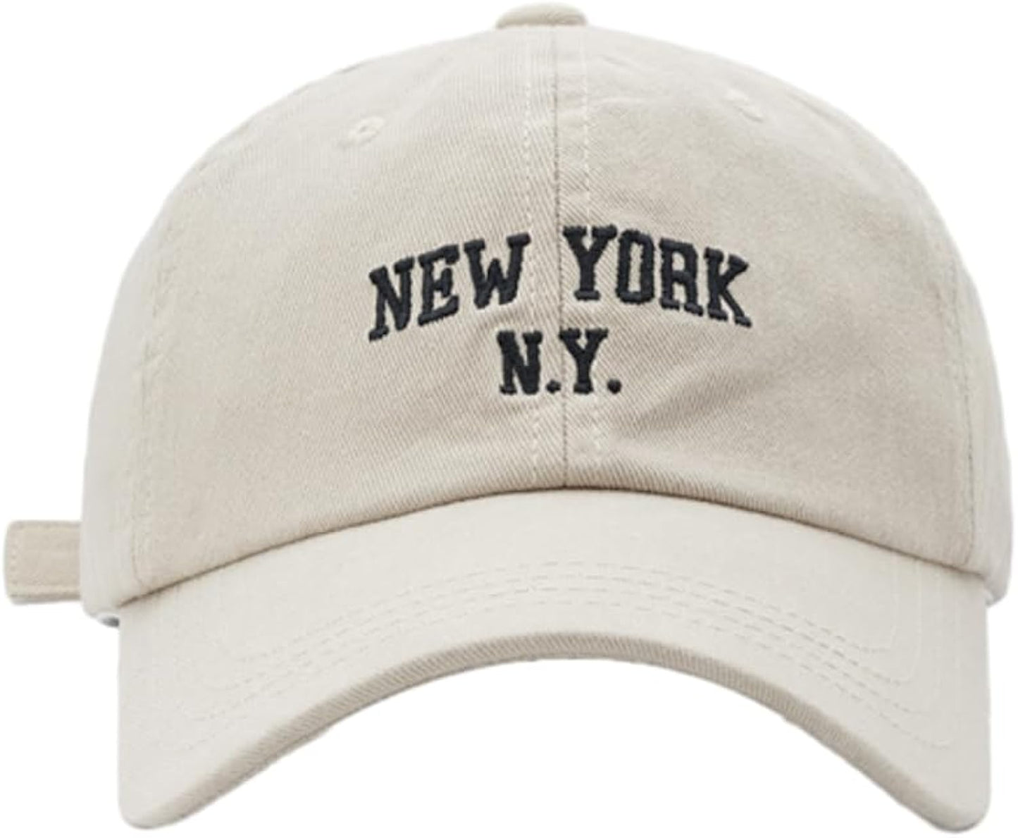 Top Baseball Caps for Women-Men Outdoor Baseball Hats New York Golf Sports Hat Curved-Brim UV Protection