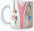 Personalized 3D Effect Doctor Mug, Custom Dr Ceramic Coffee Cup, Dr Coffee Mug with Stethoscope Design, Doctors & Medical Students Graduation Gifts, 2026 Doctor's Day Gift DS02