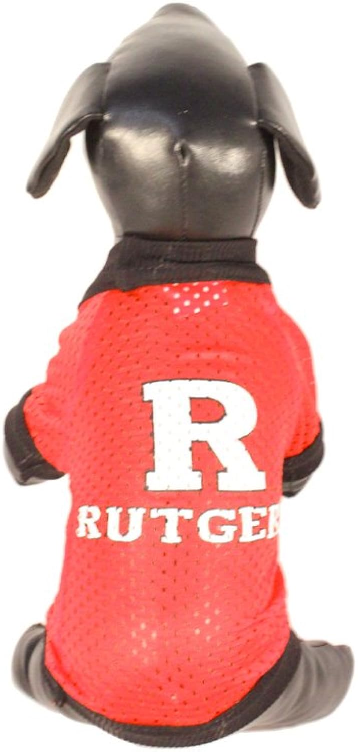 NCAA Rutgers Scarlet Knights Athletic Mesh Dog Jersey