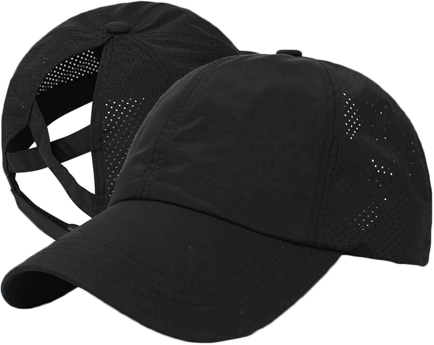 Cross Hat Womens Baseball Cap -Cross Ponytail Hat Baseball Cap