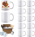 12 Pack Sublimation Mugs,11 OZ White Coffee Mugs With White Gift Boxes,Tazas Para,Ceramic Blank Coffee Mugs For Coffee, Tea, Latte, Soup, Milk, Hot Cocoa
