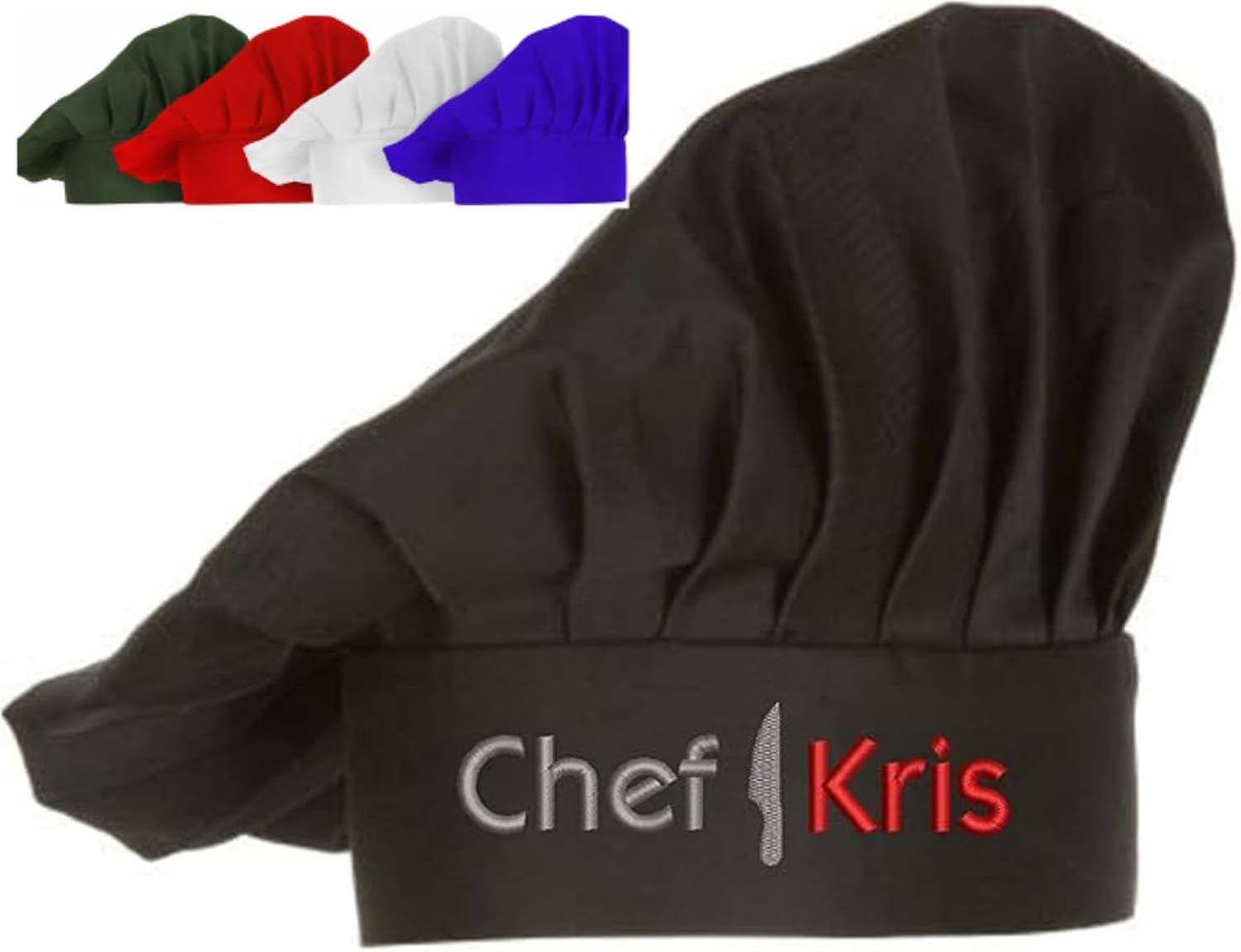 Personalized Chef Hats for Men and Women with Custom Name-Chefs Hat - Professional Premium Quality