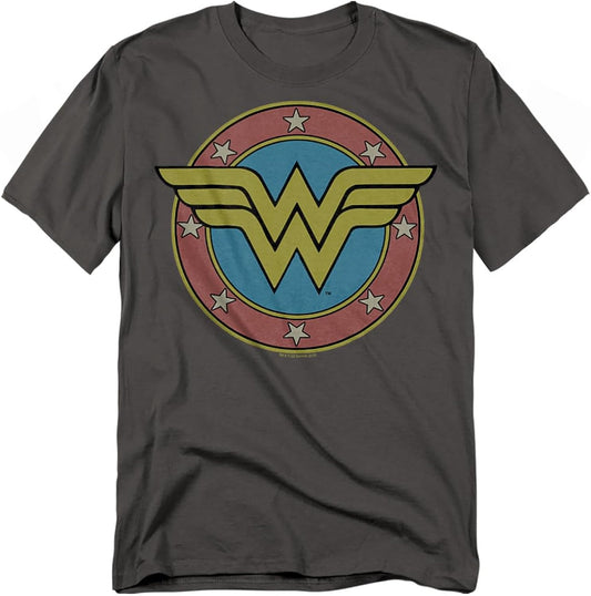 Wonder Woman Mother's Day Original Logo Unisex Adult T-Shirt (Charcoal)