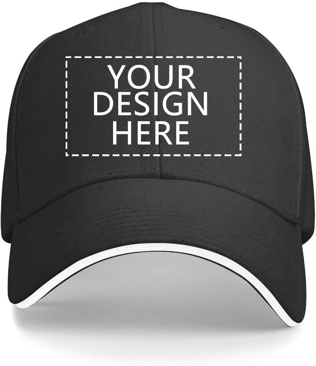 Custom Baseball Hat Personalized Text Logo Photo Adjustable Dad Cap Visors Men