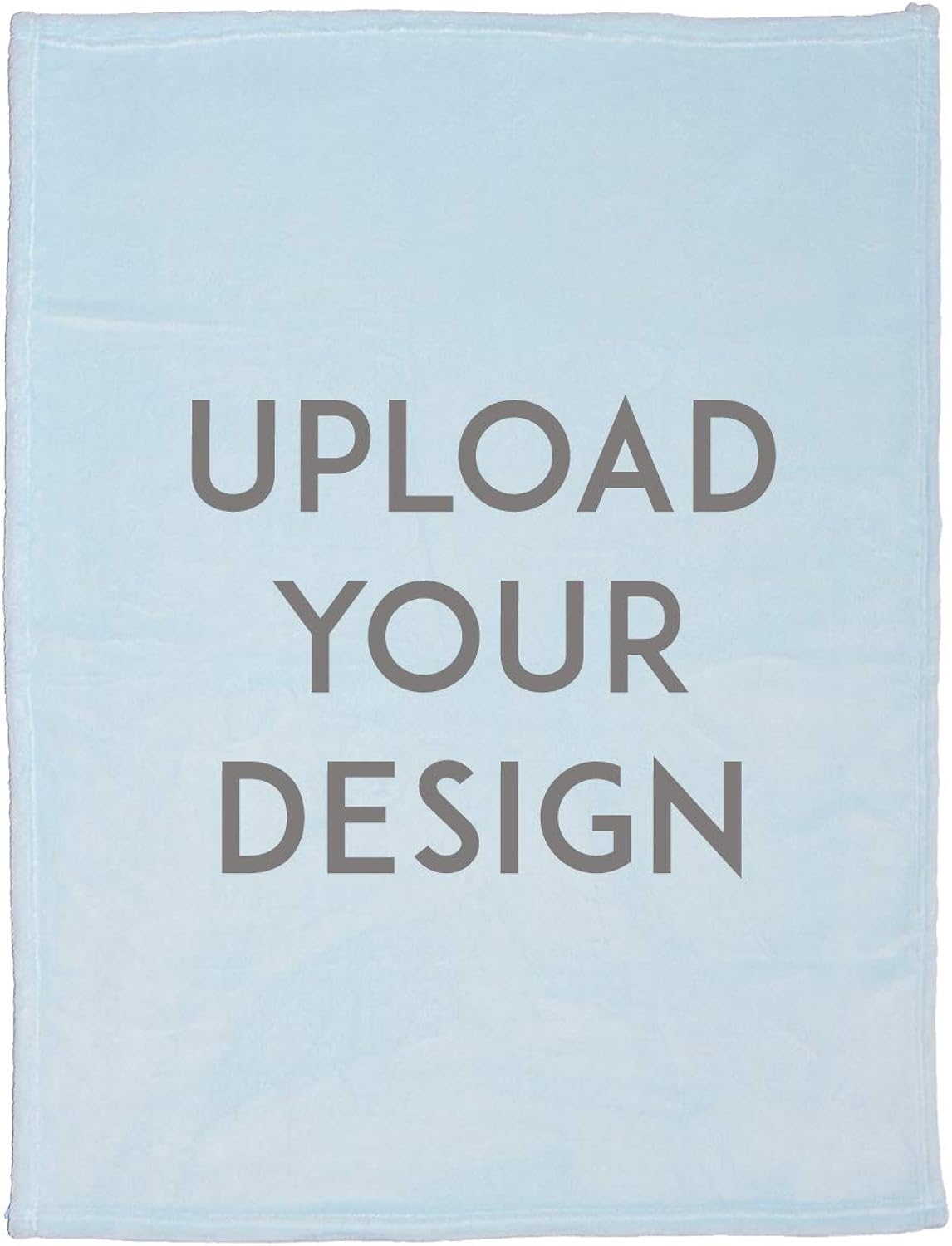 Personalized Custom Throw Blanket - 30x40 Inch Fleece Minky Customized Photo Design Text Logo Name Picture Gift for Family Friends Kids Baby Dogs Pets (BKM3040, 30"x40")