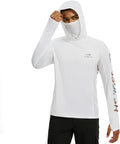 Men’s UPF 50+ Graphic Fishing Hoodie Shirts with Mask Pocket UV Long Sleeve Moisture Wicking FS47M