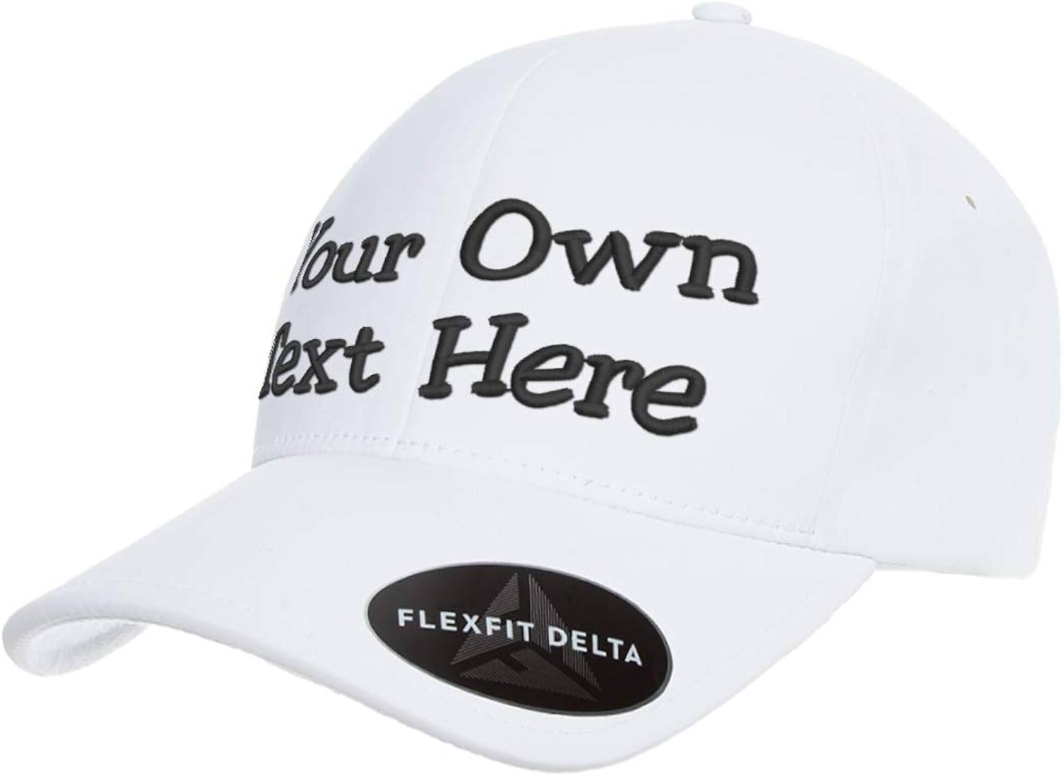 Custom Hat 180 Delta Embroider Your Own Text Stretch Fit Men Women Premium Baseball Cap