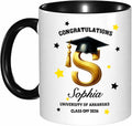 Personalized Graduation Mug 2026, Custom Name Initial Coffee Cup, Congrats College Graduate Gift, University Class of 2026 Keepsake, Ceramic Mug for Him Her, Graduation Ceremony Present