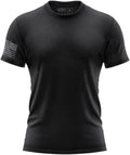 Men’s Essentials Flag Crewneck T-Shirt, Patriotic American Flag Graphic Tee, Soft Cotton Blend, Athletic Fit