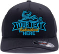 Custom Embroidered Flex Fitted hat. Flex Fitted 6277/6477 Baseball Cap. Place Your Own Custom Text