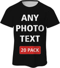 Custom T-Shirt Personalized Photos&Text Shirts All Over Print Short Sleeve Shirts for Men Women