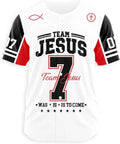 Christian Graphic Tees Oversized T-Shirt Novelty Women Men All-Over Print Baseball Jersey Team Jesus White
