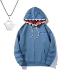 Shark Graphic Hoodie Unisex Sweatshirt Soft Cotton Blend Pullover Casual Streetwear Cute Shark Hoodie for Teens