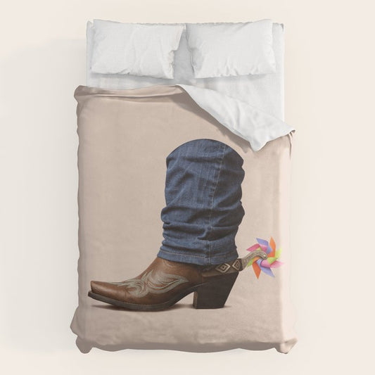 Funny Cowboy  Duvet Cover Gallery Image 6