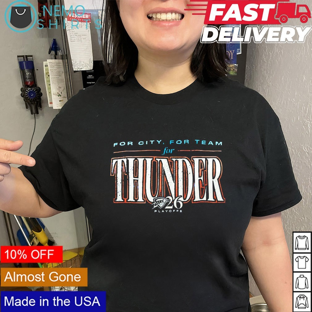 For city for team for OKC Thunder 2026 Playoffs game 2 shirt