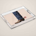 Funny Cowboy  Acrylic Tray Gallery Image 1