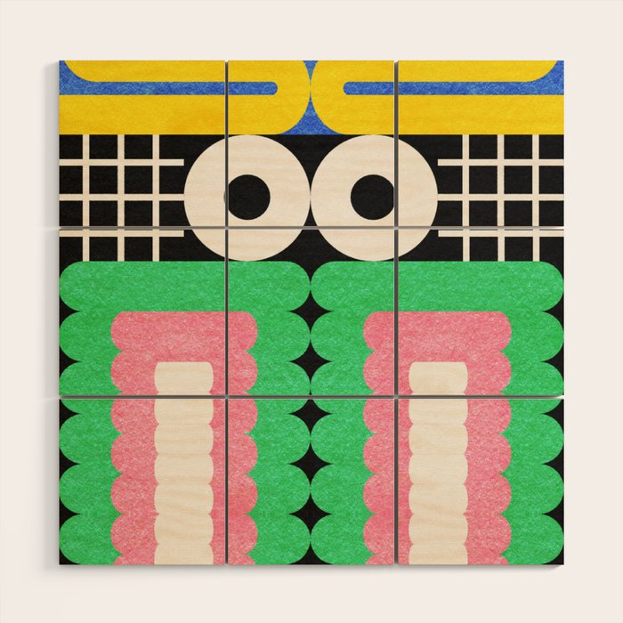 Funny Face Wood Wall Art Gallery Image 1