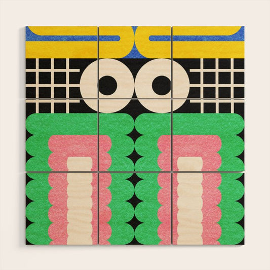 Funny Face Wood Wall Art Gallery Image 1