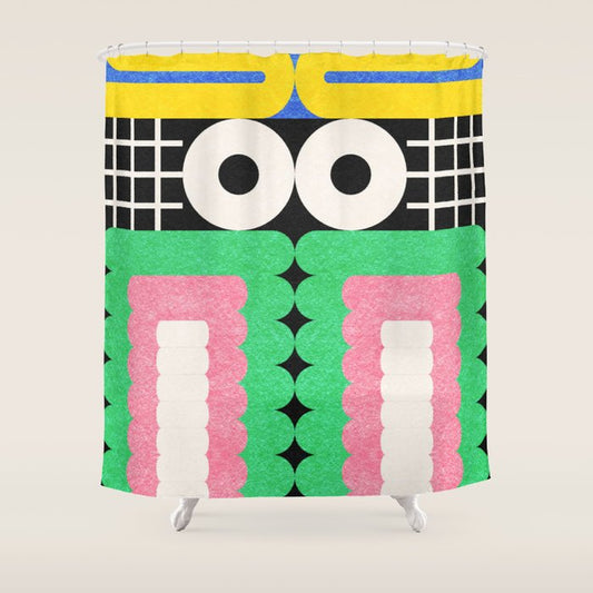 Funny Face Shower Curtain Gallery Image 1