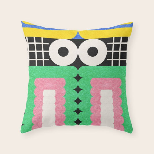 Funny Face Throw Pillow Gallery Image 6