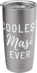 Coolest Masi Ever T Shirt Funny Best Aunt Ever Gift Tee Stainless Steel Insulated Tumbler