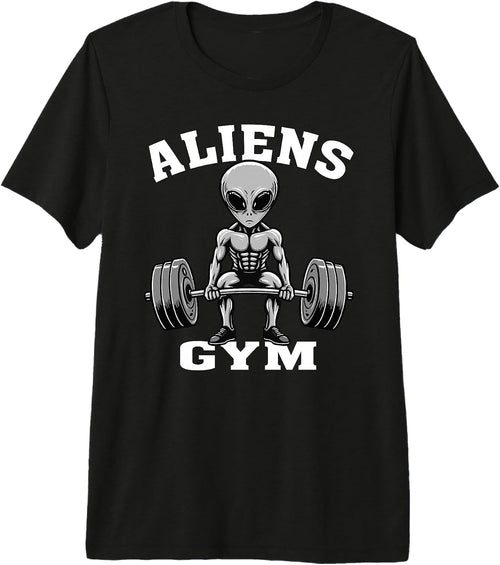 Aliens Gym Funny Workout body building Fitness
